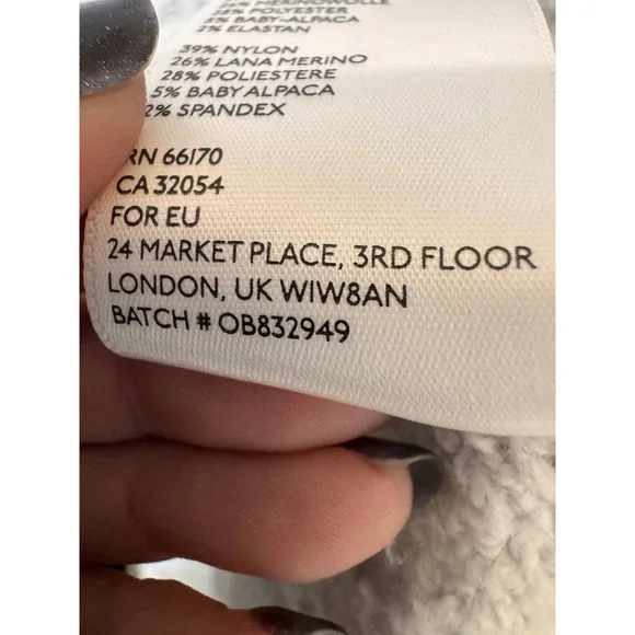 ANTHROPOLOGIE Sleeping‎ On Snow Lavinia Fuzzy Pullover Sweater XS Wool Alpaca - Picture 6 of 6